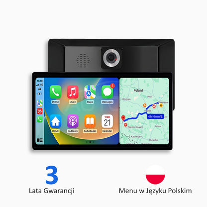 Uniwersalne Urządzenie Multimedialne do Samochodu z Apple CarPlay, Android Auto i Rejestratorem Wideo (Model 2026)