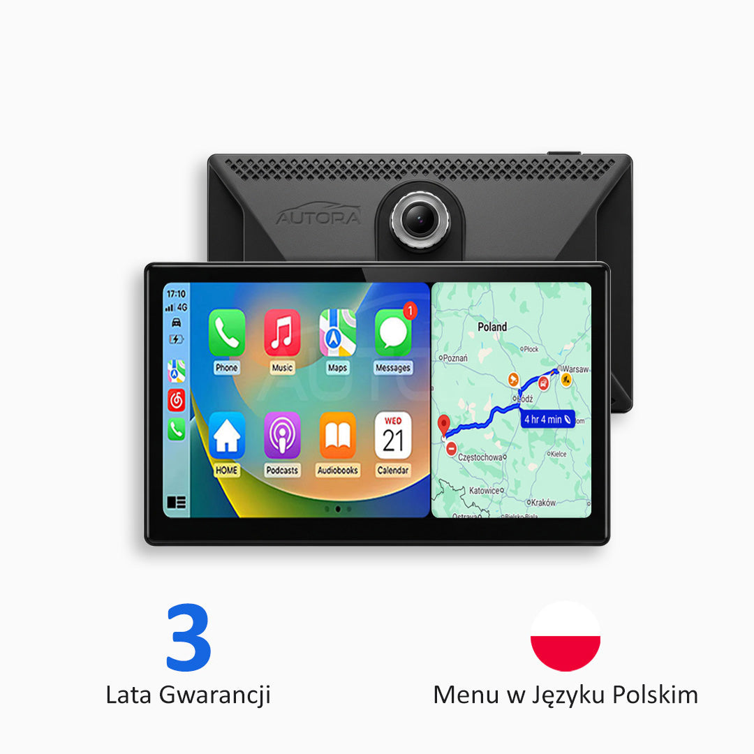 Uniwersalne Urządzenie Multimedialne do Samochodu z Apple CarPlay, Android Auto i Rejestratorem Wideo (Model 2026)