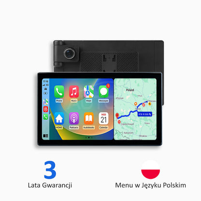 Uniwersalne Urządzenie Multimedialne do Samochodu z Apple CarPlay, Android Auto i Rejestratorem Wideo (Model 2026)